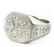 hand engraved math ring